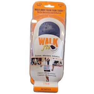 WalkFit Custom Orthotic Insoles Mens‎ Size 12 12.5 New Washable Original